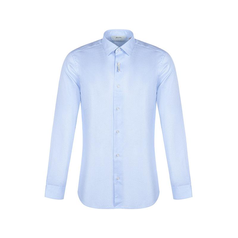 z zegna 杰尼亚 男士 棉质长袖衬衫905040 zcss1