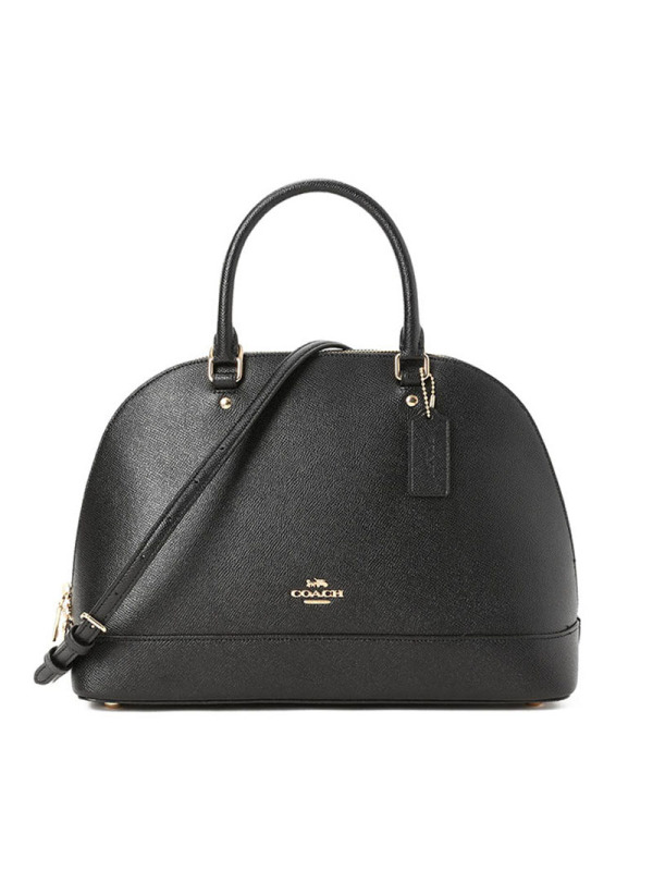 蔻驰coachsierrasatchel贝壳包字母马车标粒面皮f27590金扣女士单肩斜