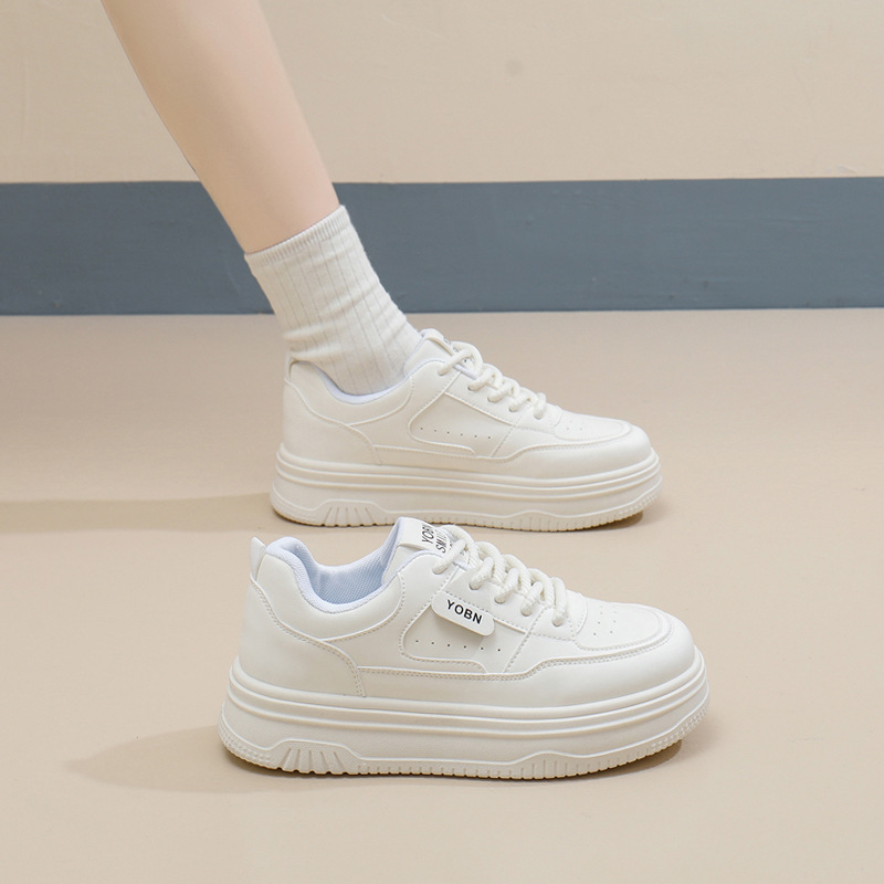 2025春季小白鞋新款韩版ins女学生增高厚底运动板鞋休闲鞋女