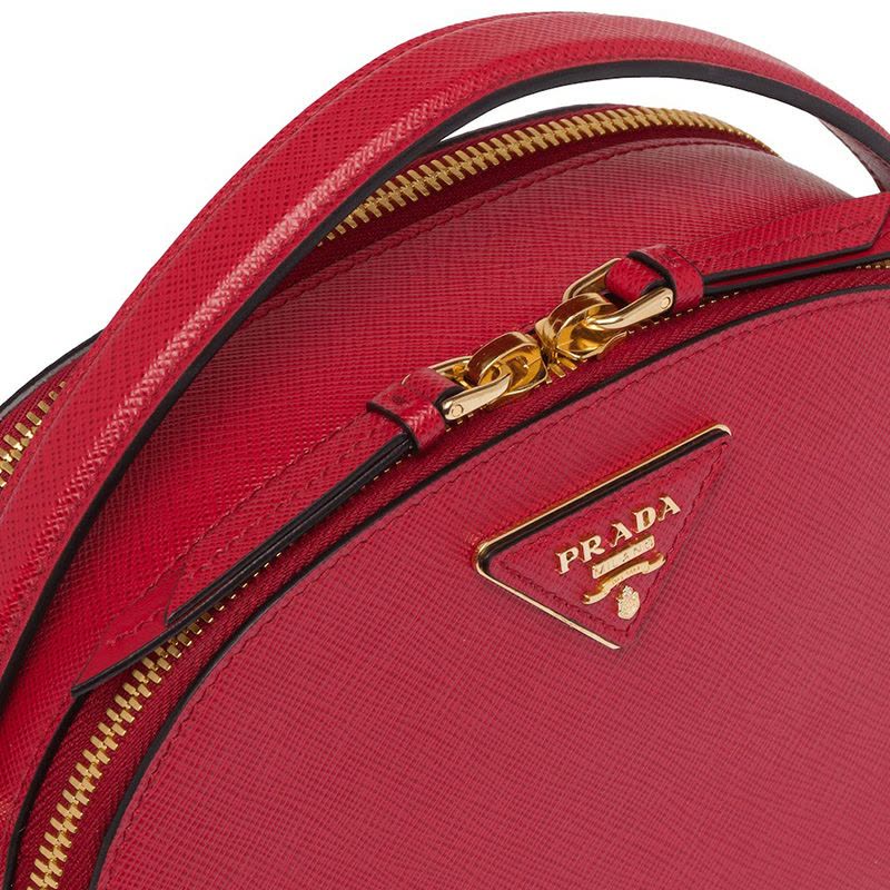 【预定】PRADA/普拉达 Odette Saffiano 皮革手袋 1BH123 OOG 21*6*14CM图片