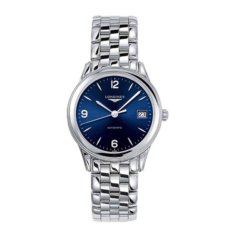 longines浪琴军旗系列钢带机械表男士手表l47744966