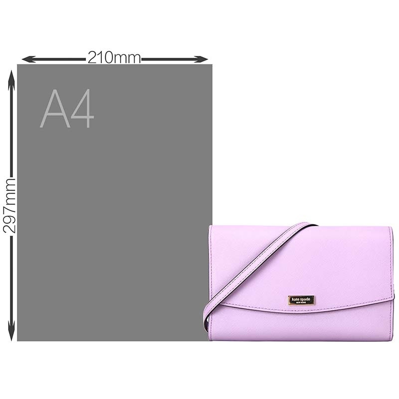 凯特·丝蓓 Kate Spade 奢侈品 女士紫色皮质单肩斜挎包 WLRU2667 595