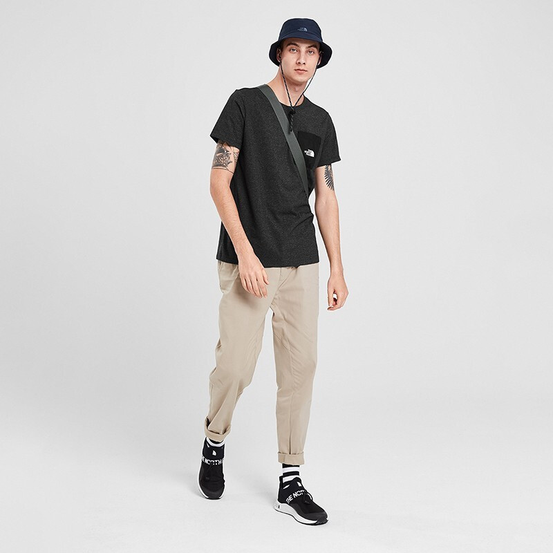 北面（TheNorthFace）户外男款短袖2020夏新款跑步半袖透气上衣休闲T恤498U