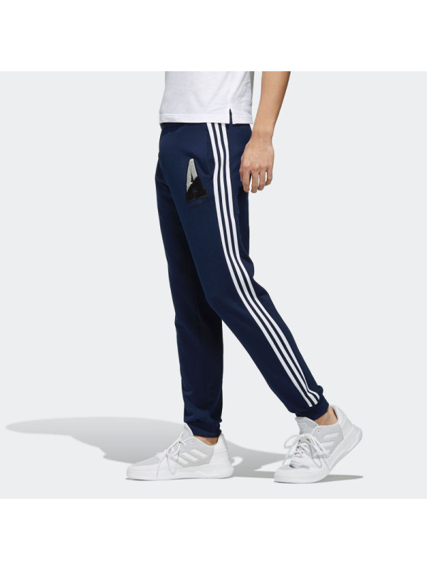 Adidas/阿迪达斯NEO男裤春秋新款运动休闲舒适针织收口长裤EI4751