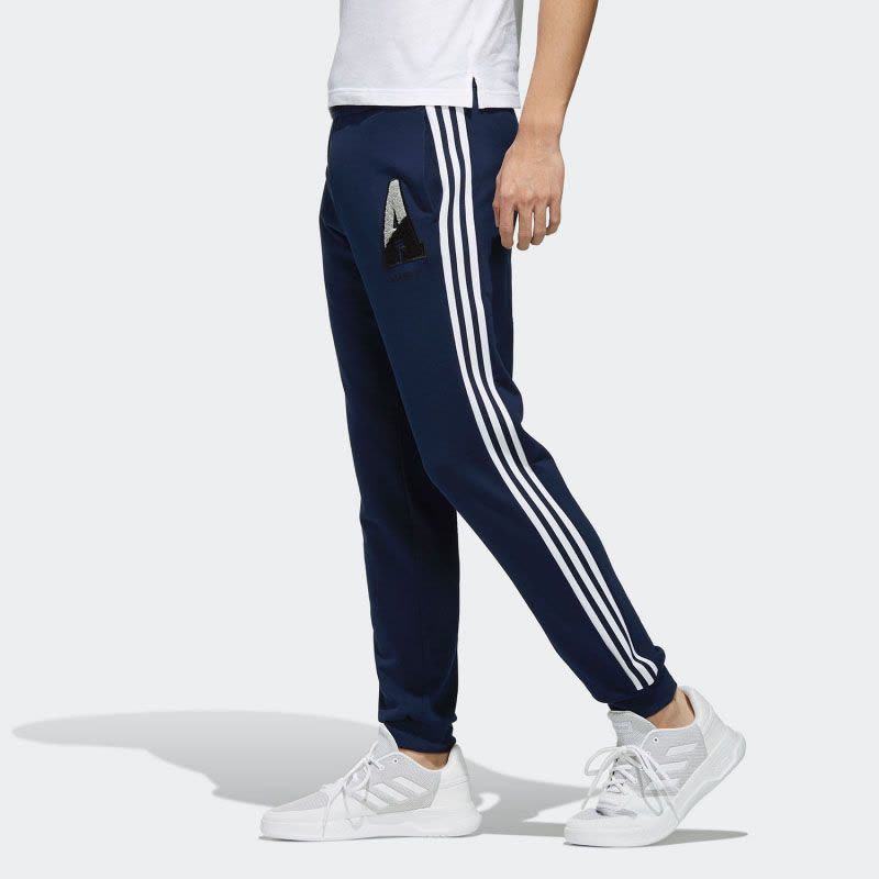 Adidas/阿迪达斯NEO男裤春秋新款运动休闲舒适针织收口长裤EI4751图片