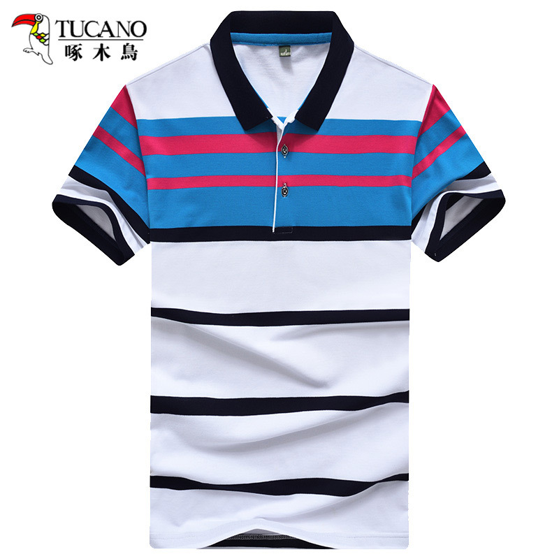 啄木鸟(TUCANO)T恤男潮流时尚休闲男士短袖POLO衫 17001ZM1707