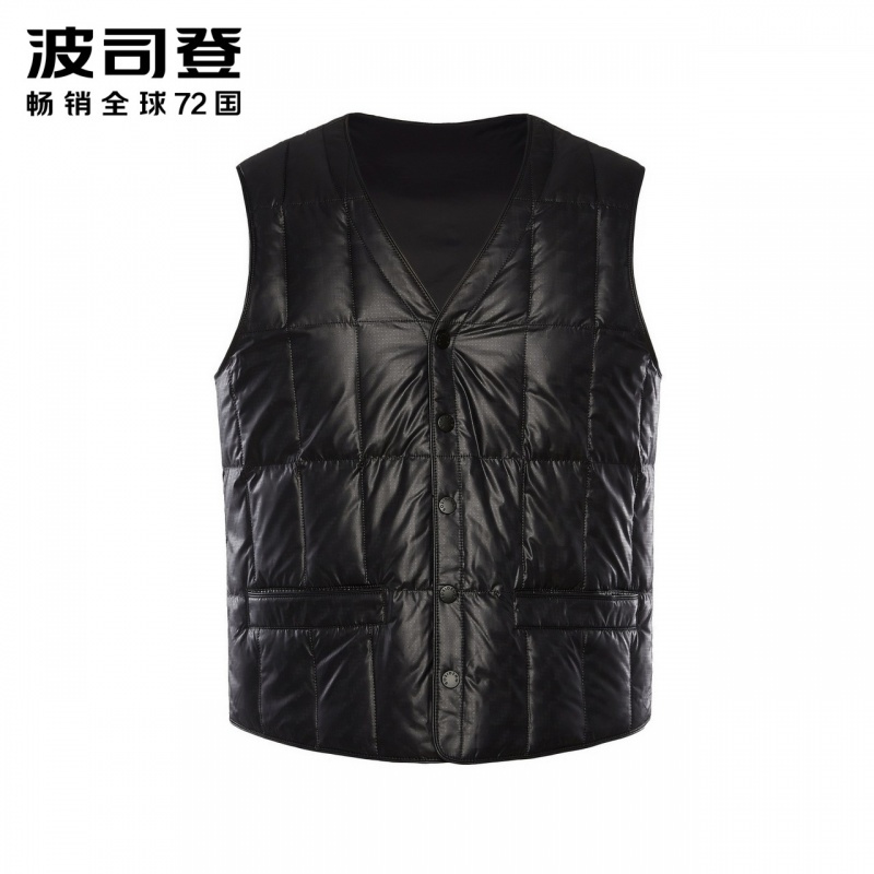 波司登秋冬男短款羽绒内恤内胆中老年居家背心