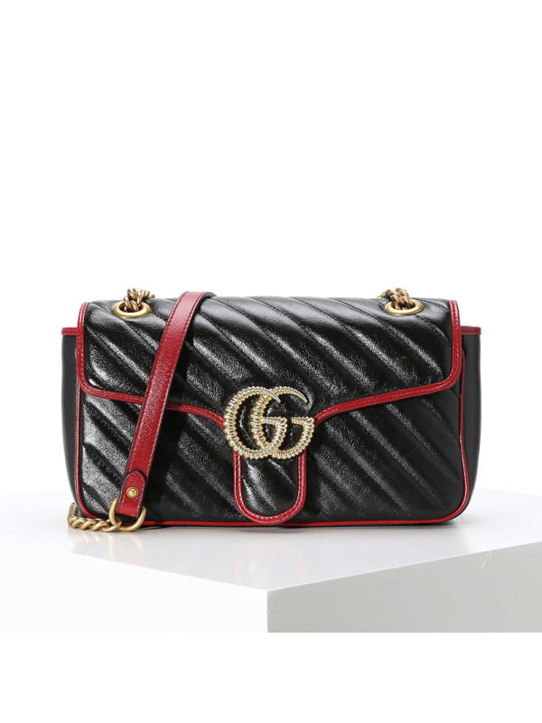 19秋冬款 GUCCI GG Marmont 单肩包 小号 25x14x6.5CM