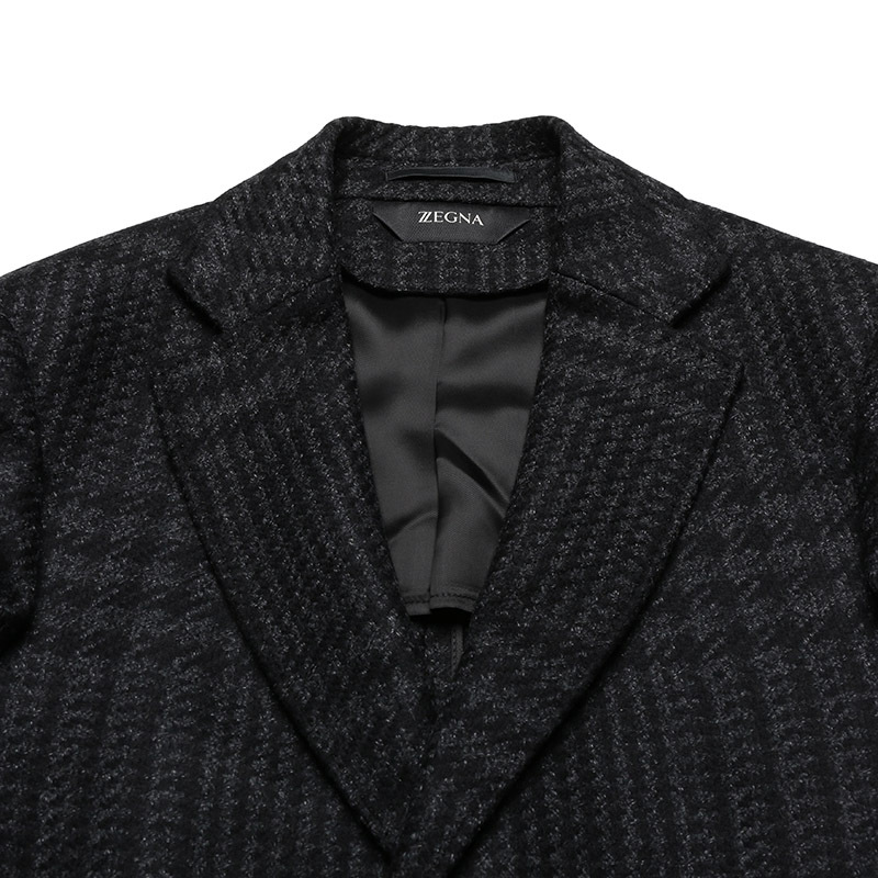 杰尼亚 Z ZEGNA 男士羊毛大衣外套289733 4DG5G0
