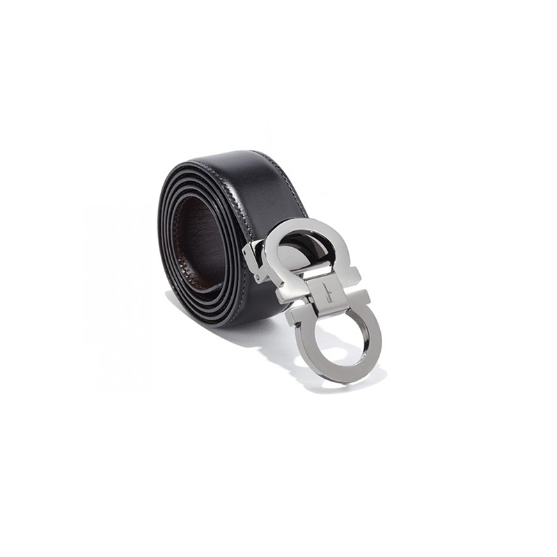 Ferragamo 菲拉格慕 皮带 黑色牛皮板扣logo箱包配件腰带110 CM 679535 064455