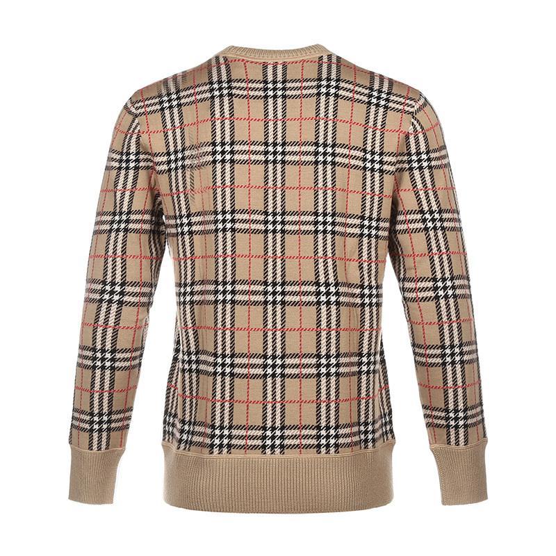 burberry博柏利男款羊毛圆领长袖羊毛衫80213471