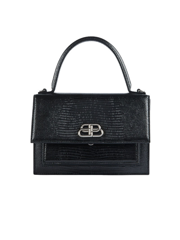 【预定】BALENCIAGA/巴黎世家SHARP超小号单肩包 蜥蜴纹压花