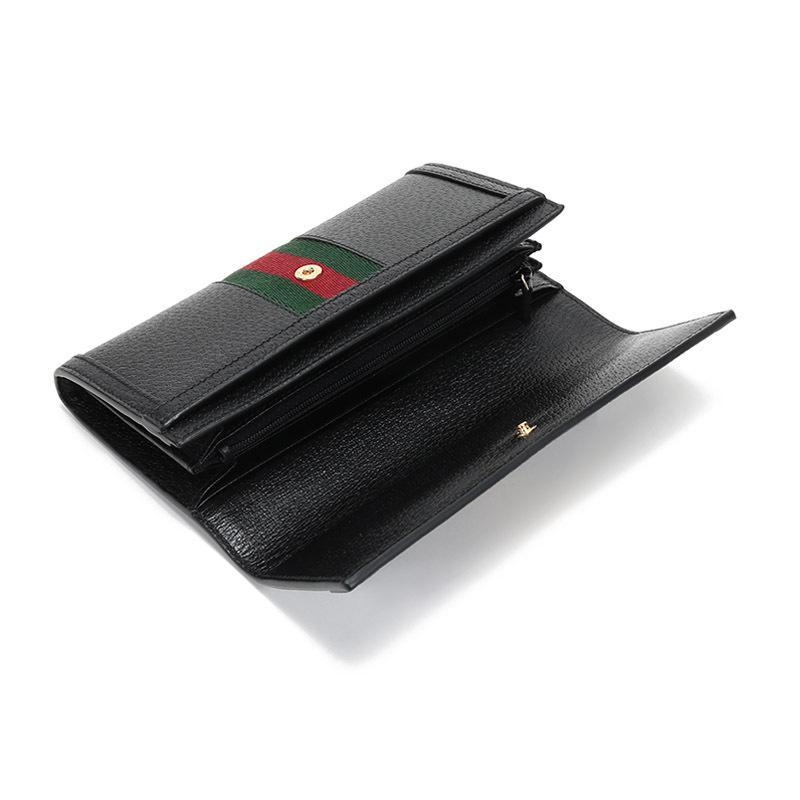 GUCCI 古驰 女士 Ophidia系列织物配皮长款钱包钱夹 523153 DJ2DG