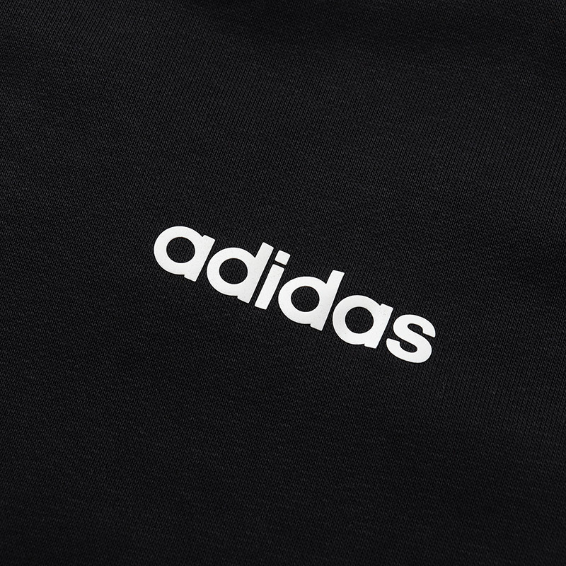 【自营】adidas男服卫衣圆领套头衫针织运动休闲运动服DQ3083 L DQ3083黑色