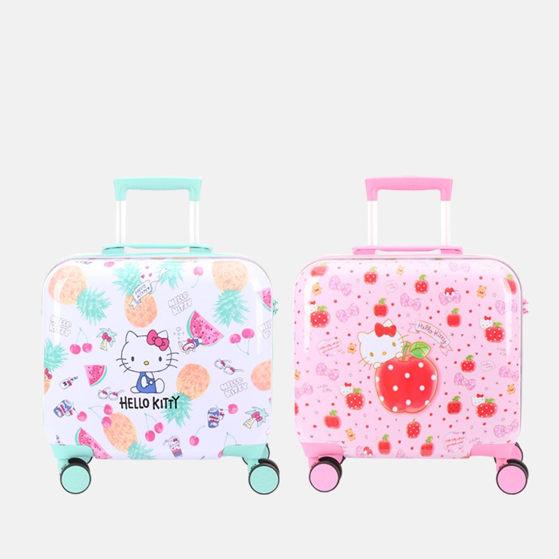 HELLO KITTY 猫咪印花ABS拉杆箱 16寸 粉色