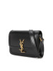 预售 圣罗兰YSL SOLFERINO 口盖包小号 字母LOGO光面皮 女士单肩包634306金扣