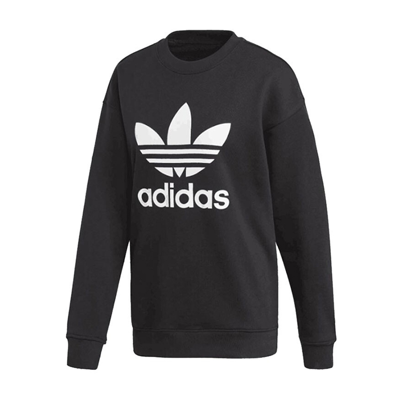 Adidas 三叶草阿迪达斯 女卫衣 运动服休闲大LOGO圆领卫衣FM3272