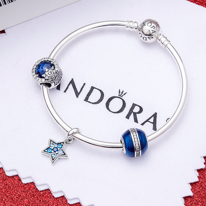 PANDORA潘多拉成品手链 醉人夜色 925银时尚串珠成品手链 ZH-022