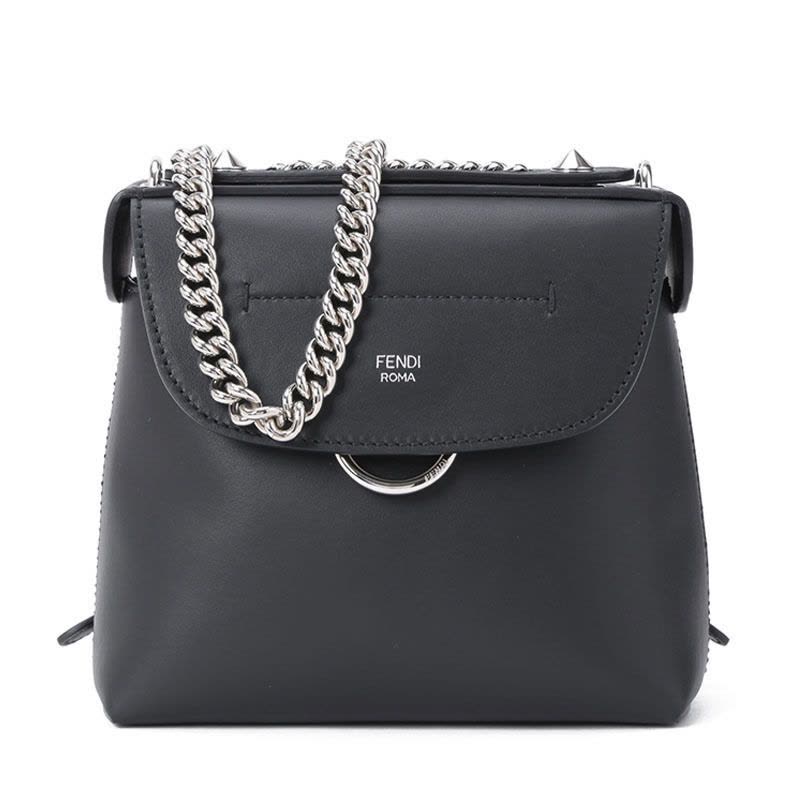 FENDI/芬迪 女包迷你圆环磁扣斜挎双肩背包8BZ041图片