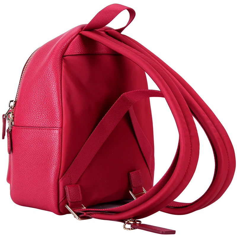 蔻驰coach女包奢侈品背包欧美时尚真皮皮质拉链菱格竖款方形双肩包女