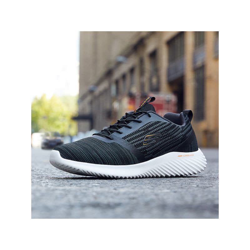 Skechers斯凯奇男鞋橡筋一脚套运动鞋 舒适低帮休闲鞋 52504图片