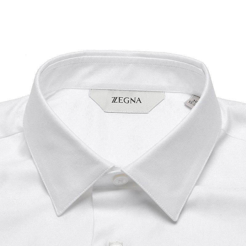Z ZEGNA 杰尼亚 男士 莱赛尔纤维/棉长袖衬衫 905077 ZCSS1