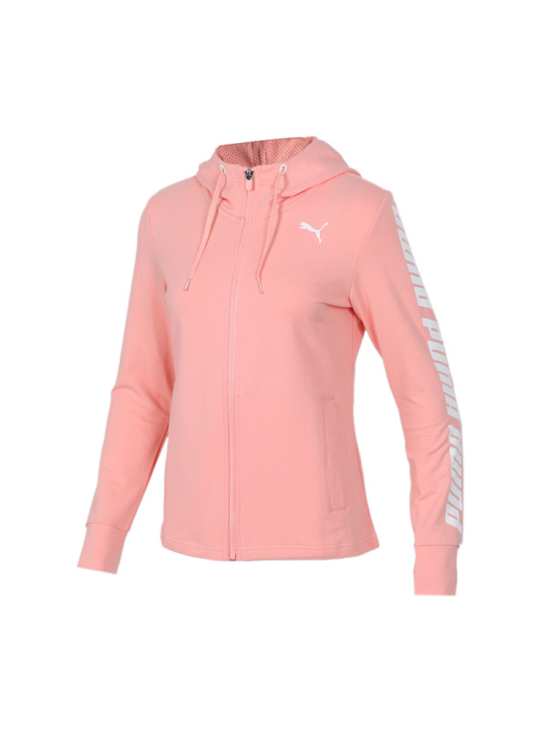 PUMA彪马女装春运动服舒适连帽针织时尚透气休闲夹克外套84402401