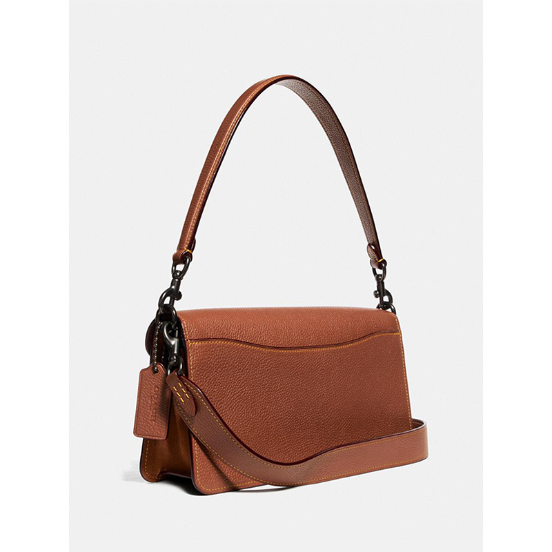 蔻驰coachtabby2020新款26号单肩斜挎手提女包棕色79334v5l4a