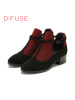 D：Fuse/迪芙斯秋新款深口方跟圆头简约时尚女单鞋DF53114031