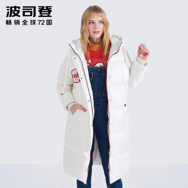 波司登2018新款长款女士羽绒服无敌破坏王系列合作款