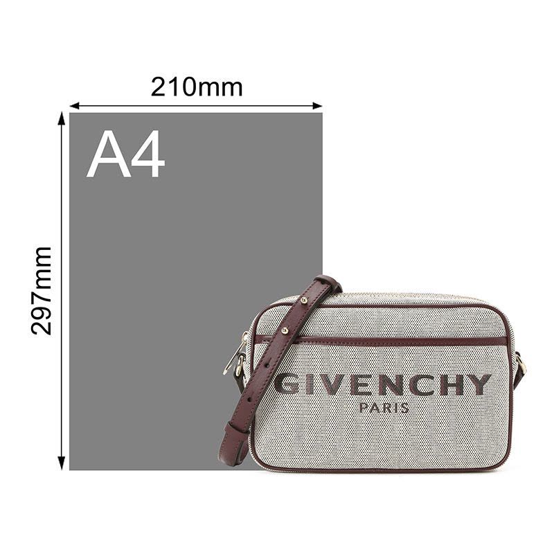 纪梵希GIVENCHY BDND 相机包 字母印字标帆布织物BB50F6B0XM金扣 女士单肩斜挎包图片