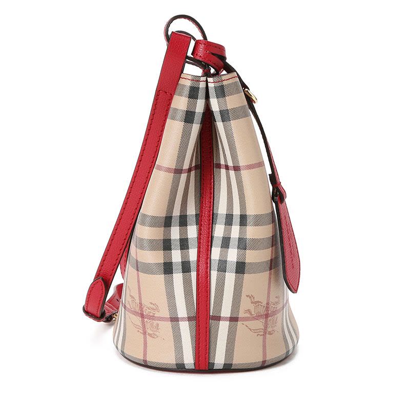 BURBERRY Lorne 经典格纹水桶包 小号 斜挎包图片