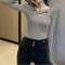 衣服女新款秋季上衣设计感内搭打底衫黑色修身显瘦长袖T恤女
