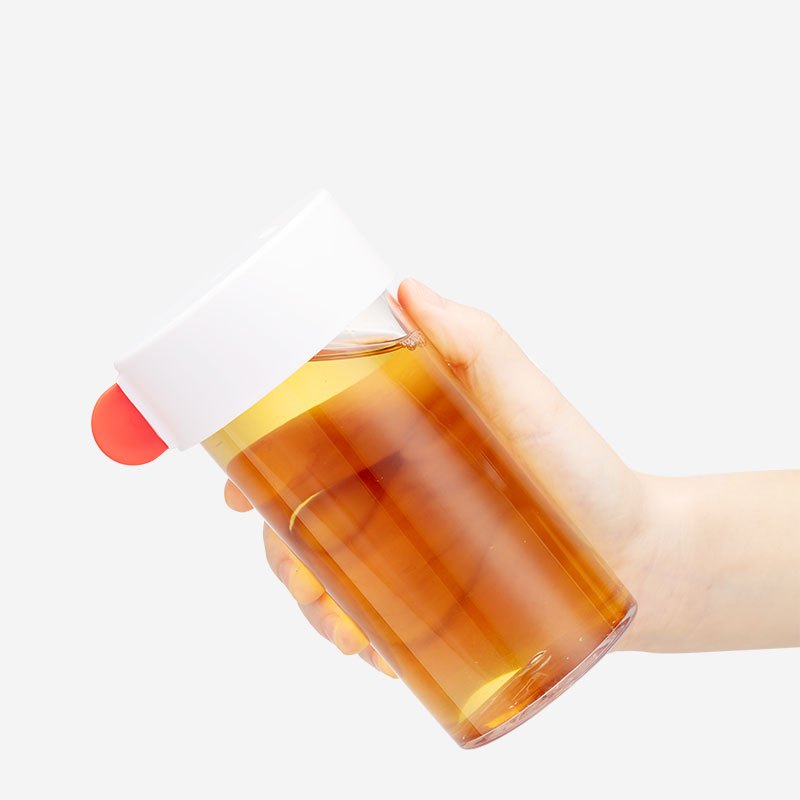 MINISO名创优品几何塑料杯370ml（红色，一个）