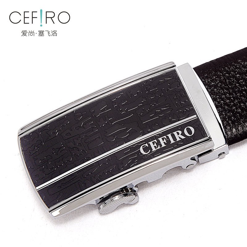 CEFIRO塞飞洛皮带男商务自动扣简约大气头层牛皮男士腰带