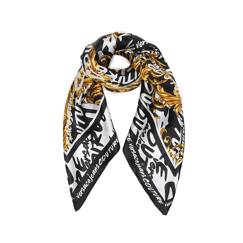 范思哲versacejeanscouture女士桑蚕丝围巾丝巾方巾73ha7h02zg113