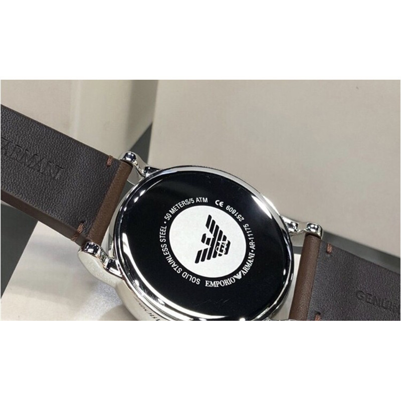 阿玛尼(EMPORIO ARMANI)手表 男表简约个性潮流商务休闲石英防水腕表