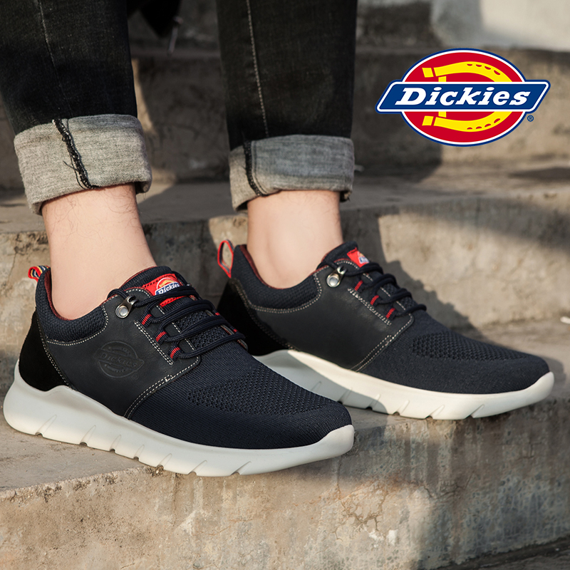 Dickies男鞋秋季运动鞋2018新款透气轻便户外百搭网面休闲鞋潮流韩版