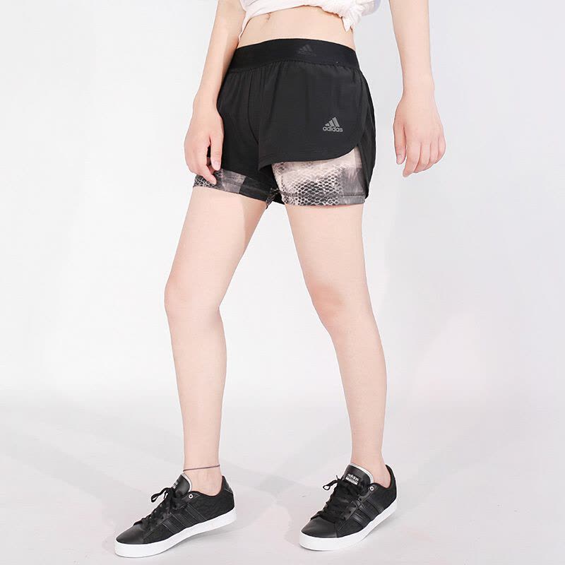 Adidas阿迪达斯女裤运动裤透气梭织跑步休闲短裤BK7982图片
