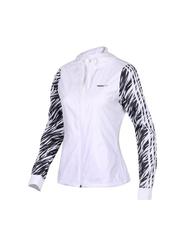 ADIDAS阿迪达斯NEO女装连帽运动梭织夹克防风服CZ1691