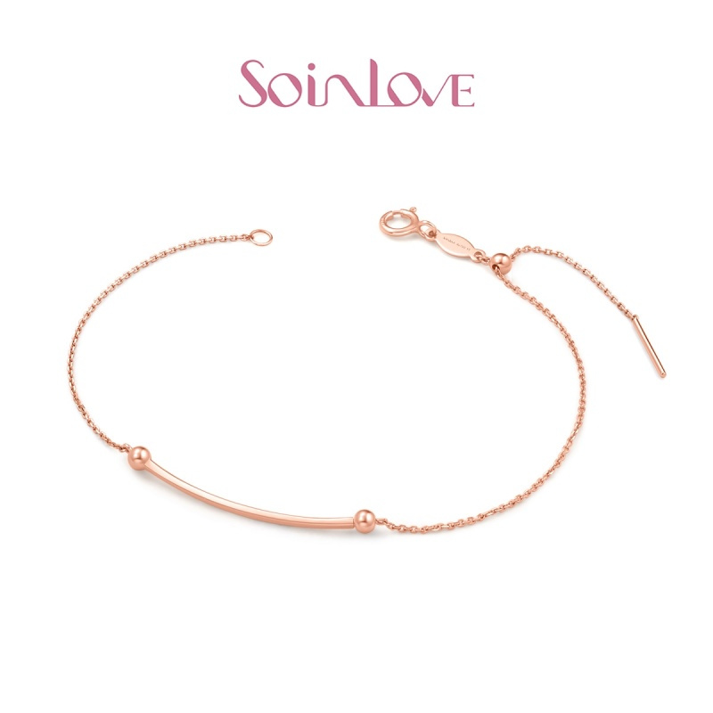 schl-【新品】七夕送礼Soinlove小确幸18K玫瑰金手链送礼推荐