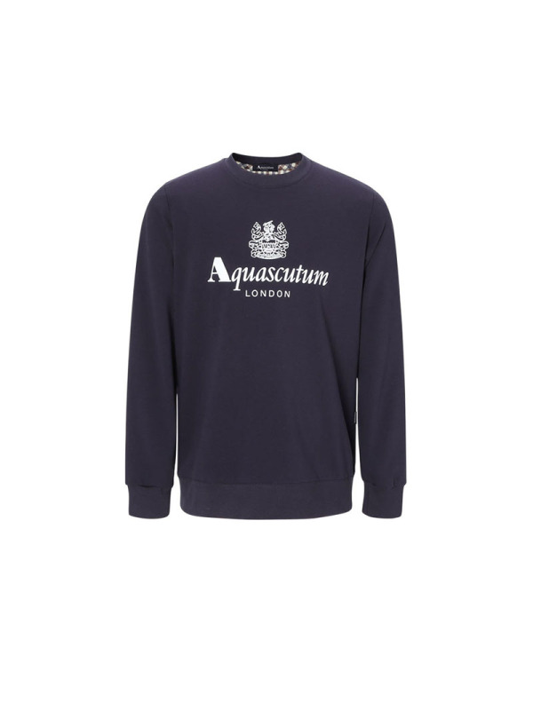 雅格狮丹 AQUASCUTUM 男士卫衣 LOGO印花棉质QMFOO2L0