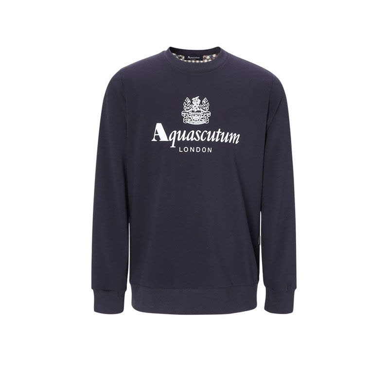 雅格狮丹 AQUASCUTUM 男士卫衣 LOGO印花棉质QMFOO2L0图片