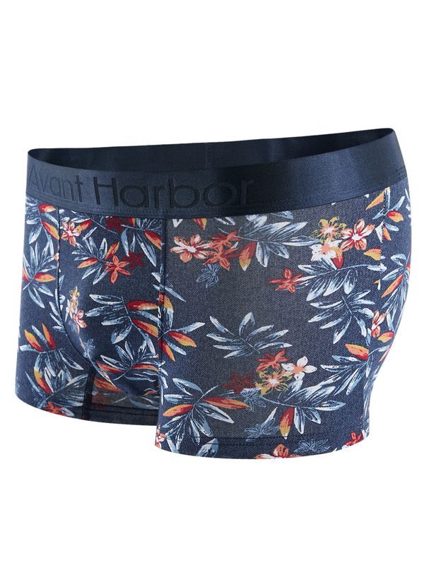 HLA海澜之家时尚休闲中腰短裤趣味花纹丝滑平角内裤HUKAJ3R044A