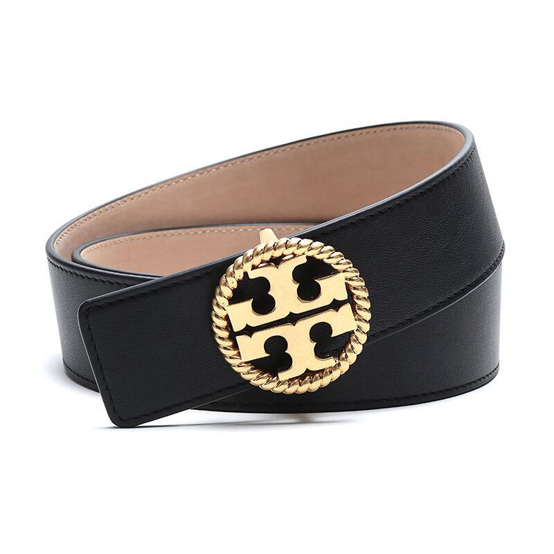TORY BURCH 托里·伯奇 女士皮革双TLOGO板扣式腰带皮带 61133