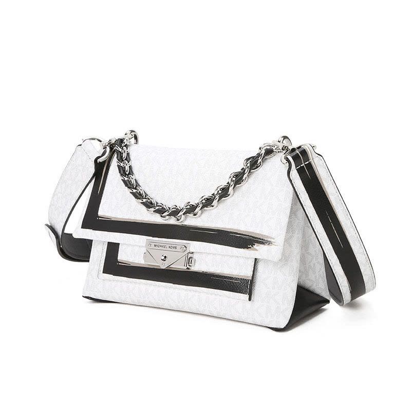MICHAEL KORS 迈克科尔斯 CECE锁扣口盖包 单肩包 斜挎包 30S0S0EL8B银扣图片