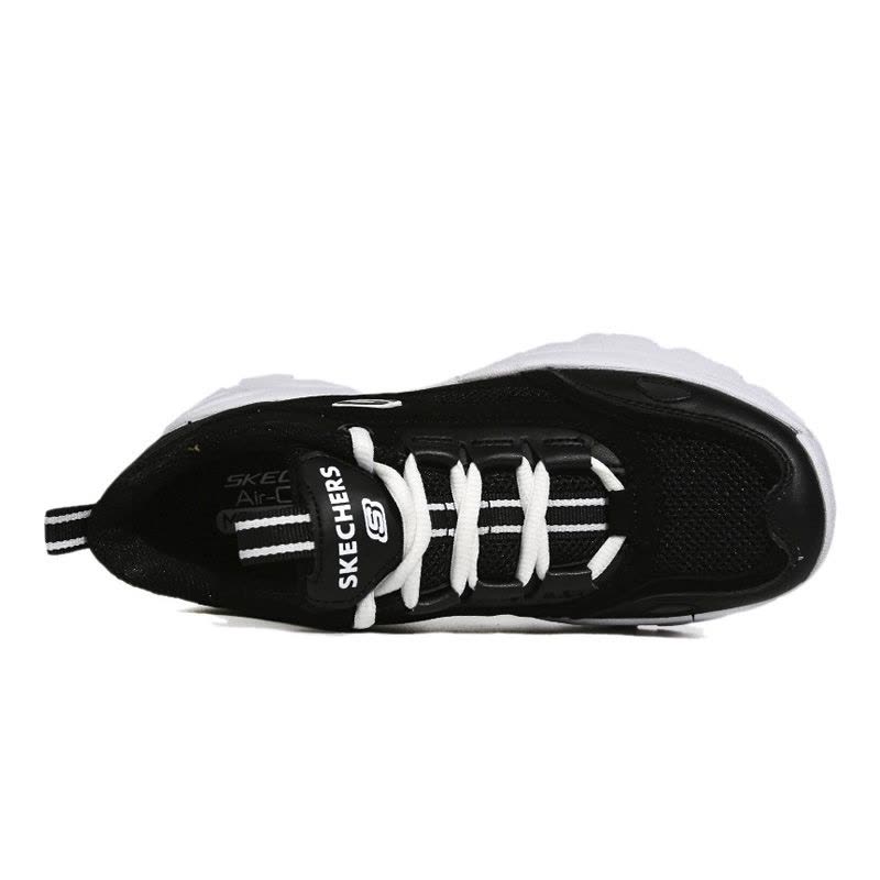 Skechers斯凯奇新款厚底增高老爹鞋复古户外鞋小黑鞋女-88888333-BLK图片