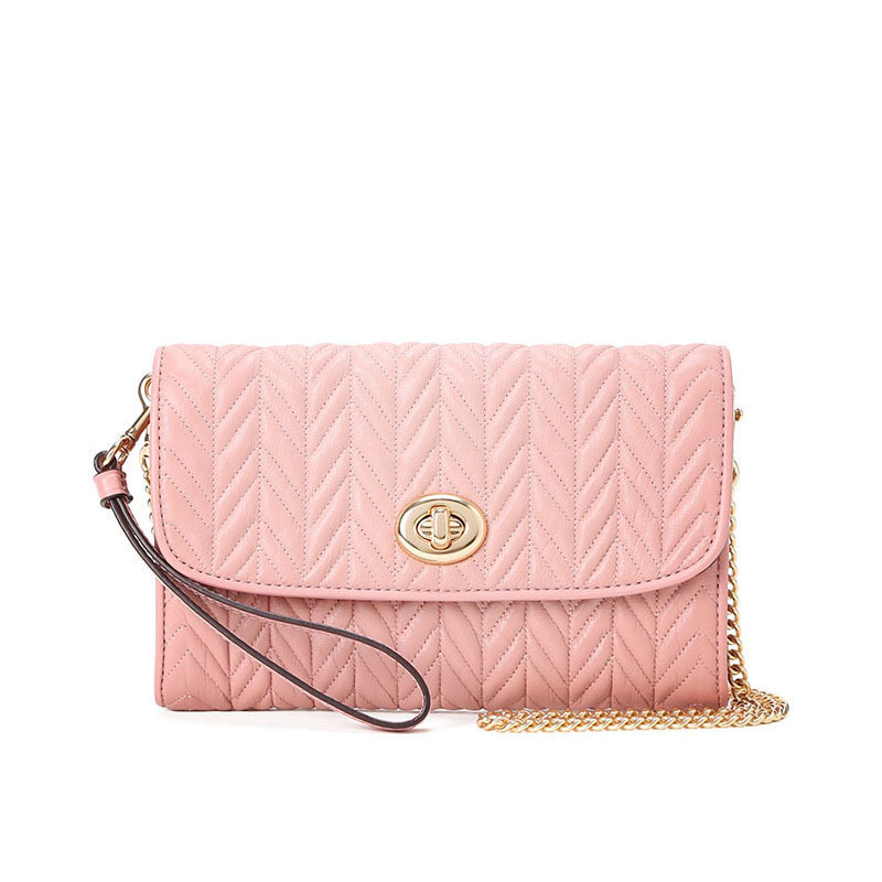 COACH 女士褶皱款链条斜挎包 F76823 20x12.5x5CM