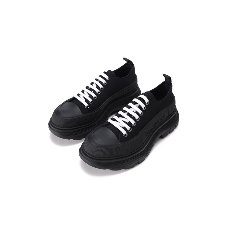 亚历山大·麦昆ALEXANDER MCQUEEN 男士帆布系带厚底休闲鞋 604257 W4MV2