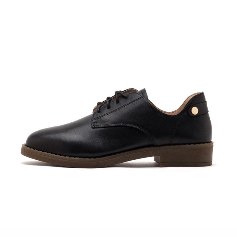 星期六(ST&SAT)秋款单鞋女平底舒适深口英伦风单鞋SS93112397图片